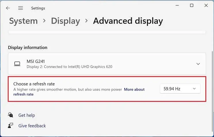 Dual Monitors Not Detected? Try These 8 Fixes 19 choose-refresh-rate