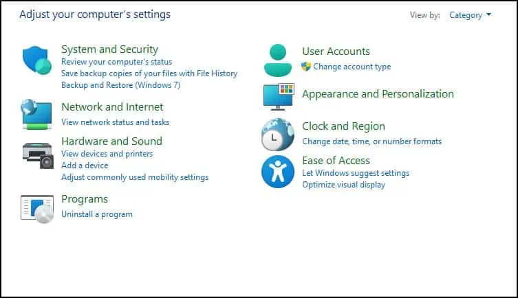 Wi-Fi Not Working on Lenovo? Try Troubleshooting Methods 8 control-panel