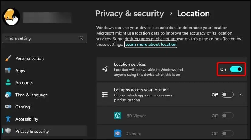 Wi-Fi Not Working on Lenovo? Try Troubleshooting Methods 7 disable-location-settings
