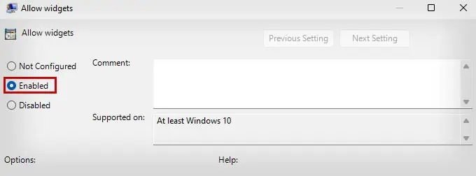 How to Add Weather to Taskbar Windows 11 3 enable-allopw-widgets-gpedit