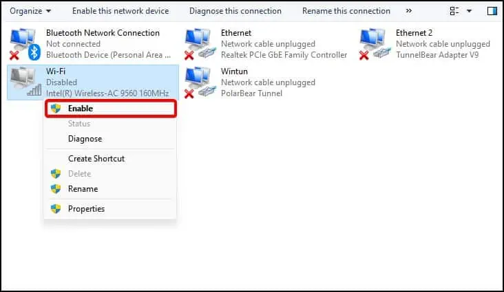 Wi-Fi Not Working on Lenovo? Try Troubleshooting Methods 11 enable-wireless-adapter