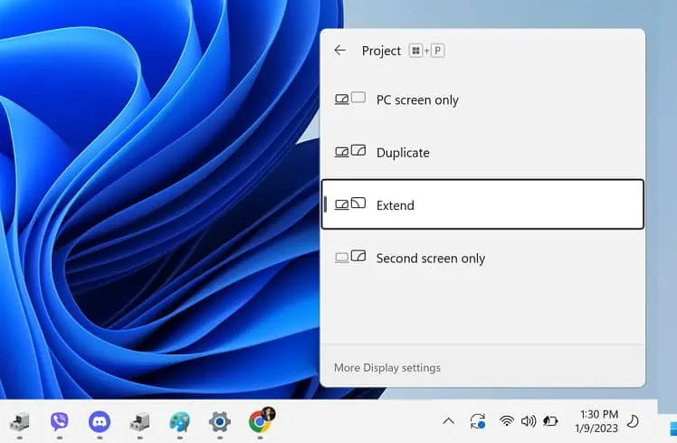 Dual Monitors Not Detected? Try These 8 Fixes 5 extend-or-duplicate