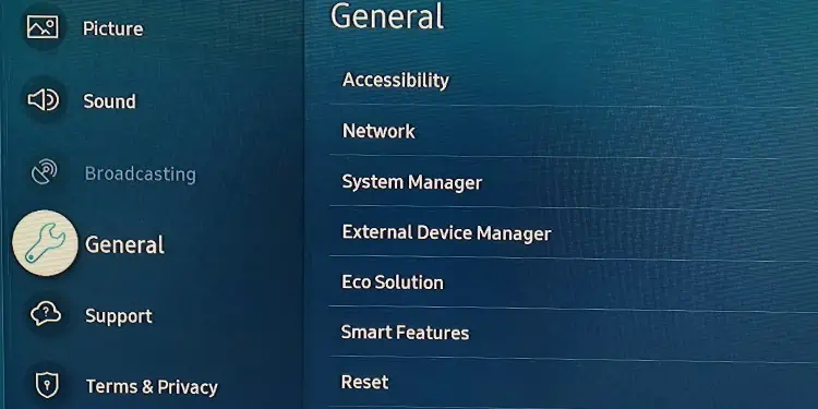 HDMI Not Connecting to TV? 9 Ways to Fix It 14 general-settings-of-samsung-tv-1