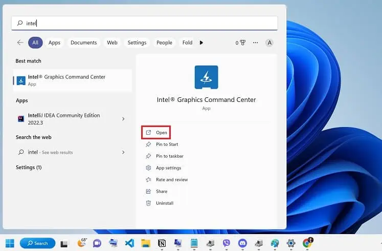 Dual Monitors Not Detected? Try These 8 Fixes 10 intel-graphics-command-center