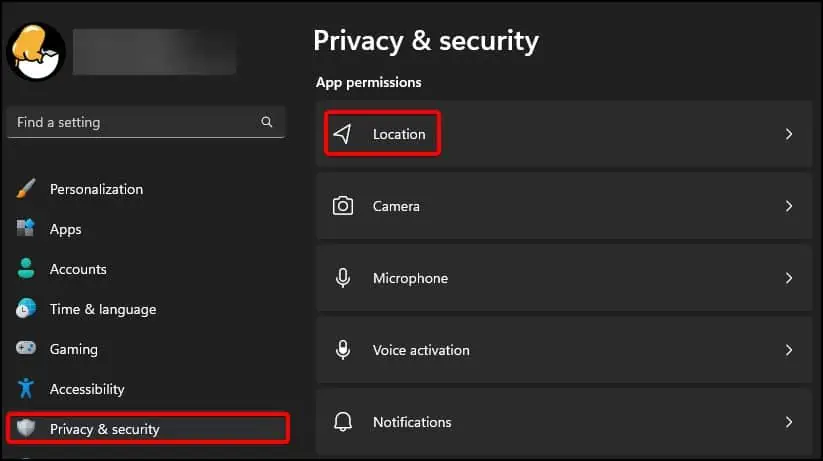 Wi-Fi Not Working on Lenovo? Try Troubleshooting Methods 6 location-settings