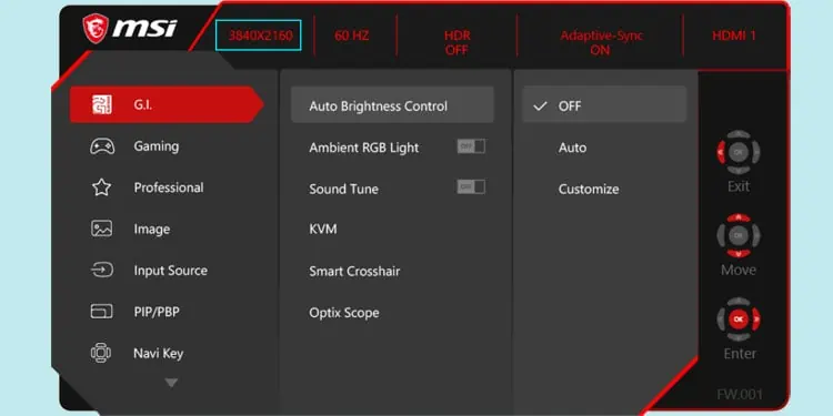 How to Check Monitor's Resolution 6 monitor-resolution-osd-menu