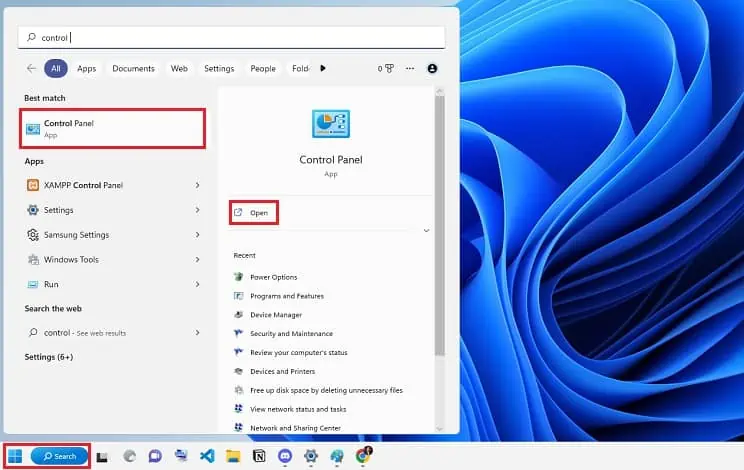 How to Connect Two Monitors to a Laptop (in 5 Steps) 15 open-control-panel-from-start-menu