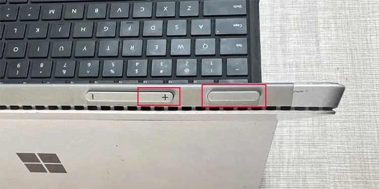 Surface Touch Screen Not Working? Try These 7 Fixes 3 press-power-and-volume-up-button-surface