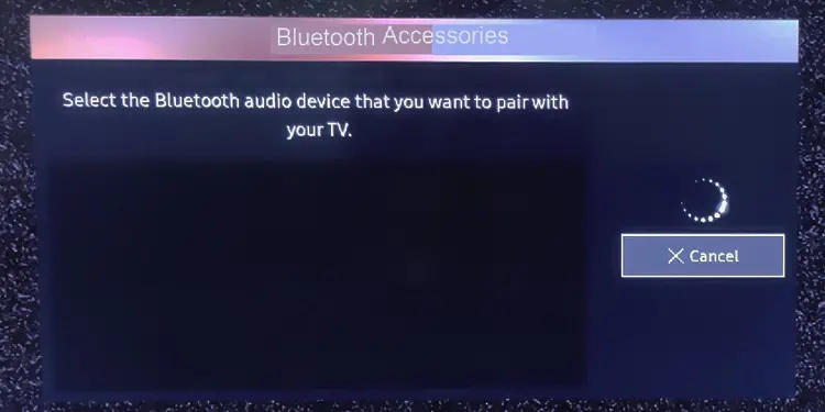 How to Connect AirPods to Samsung TV? (Step-by-Step Guide) 11 scan-for-airpods
