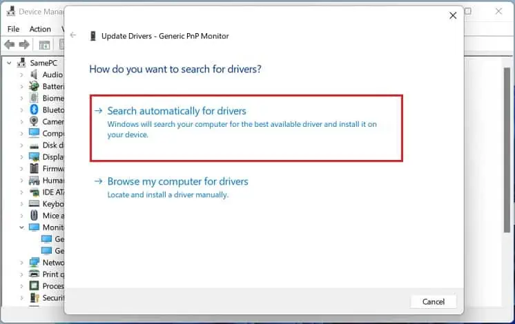 Dual Monitors Not Detected? Try These 8 Fixes 31 search-automatically-for-drivers-1