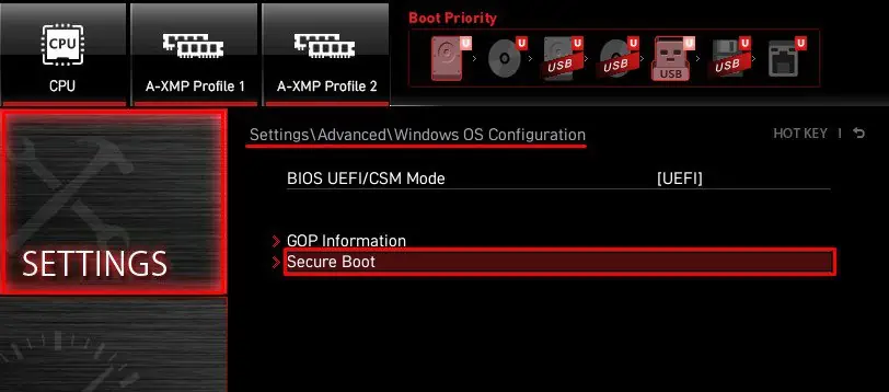 How to Enable Secure Boot on MSI Motherboard 11 secure-boot-windows-os-config