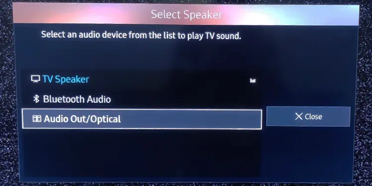 How to Connect AirPods to Samsung TV? (Step-by-Step Guide) 10 select-bluetooth-audio