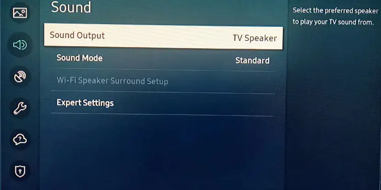 How to Connect AirPods to Samsung TV? (Step-by-Step Guide) 9 sound-output-option-1
