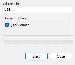 start-usb-format