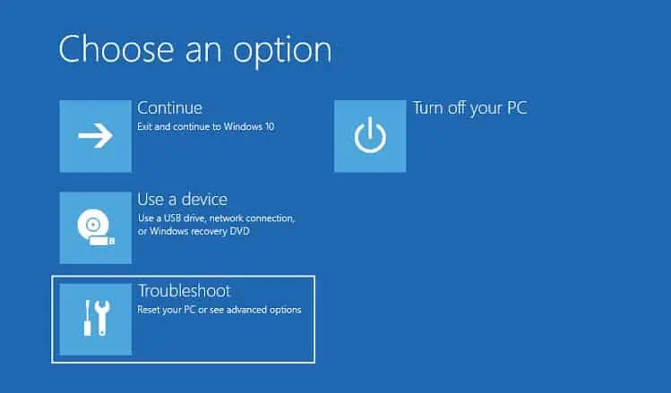 Display Not Working on Laptop? 9 Ways to Fix It 5 troubleshoot-in-advanced-options