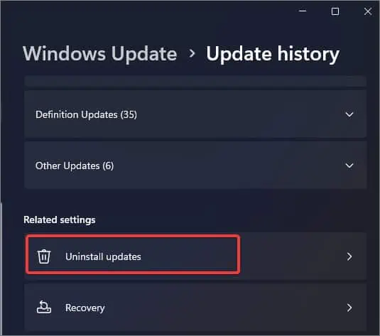 uninstall-updates