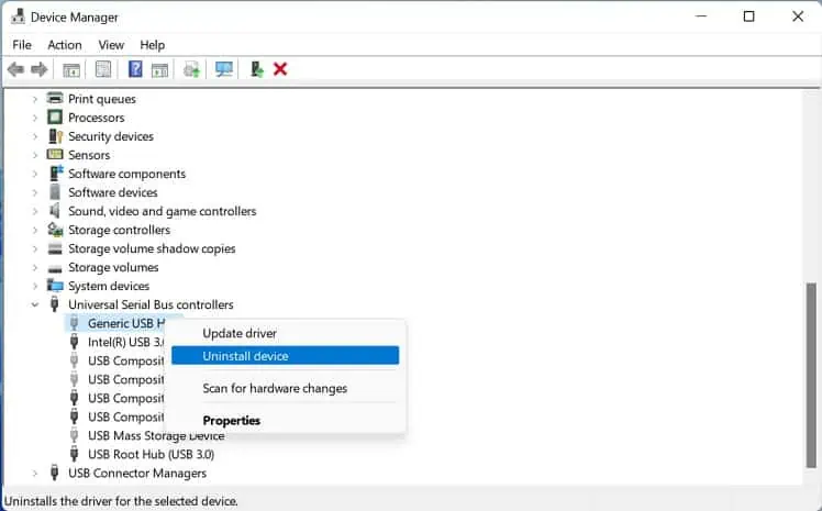 uninstall-usb-hub-driver