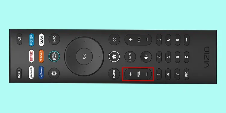 volume-button-on-vizio-ir-remote