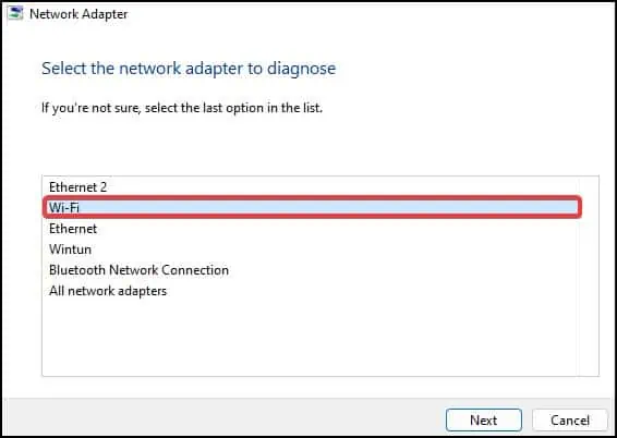 Wi-Fi Not Working on Lenovo? Try Troubleshooting Methods 2 wifi-adapter-troubleshoot