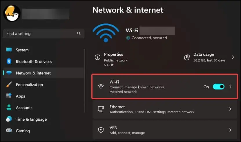 Wi-Fi Not Working on Lenovo? Try Troubleshooting Methods 3 wifi-settings