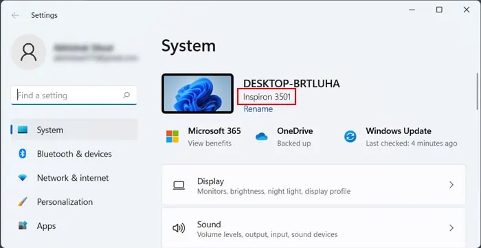 How to Check Dell Laptop Model and Serial Number 5 windows-11-setting-dell-model-name
