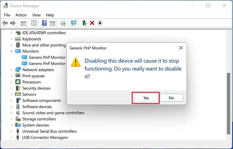 Dual Monitors Not Detected? Try These 8 Fixes 27 yes-to-delete-monitor-driver