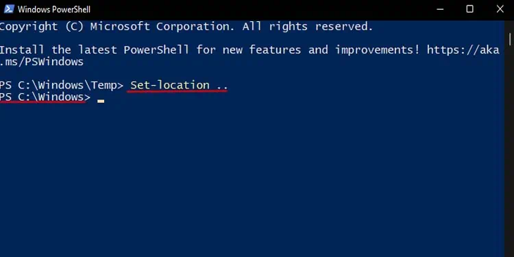 How to Change Directory in Powershell 7 back-directory-in-powershell