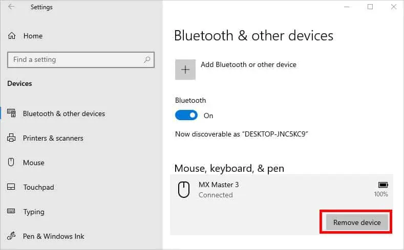 Why is My Mouse Not Working? 20 Ways to Fix It 10 bluetooth-remove-device