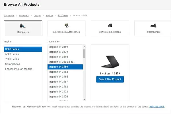 Amber or Orange Light Blinking on Dell Laptop? 16 Ways to Fix It 28 browse-for-your-product-in-dell-website