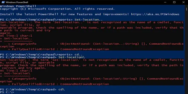 How to Change Directory in Powershell 10 cd-and-set-location-cmdlet-difference