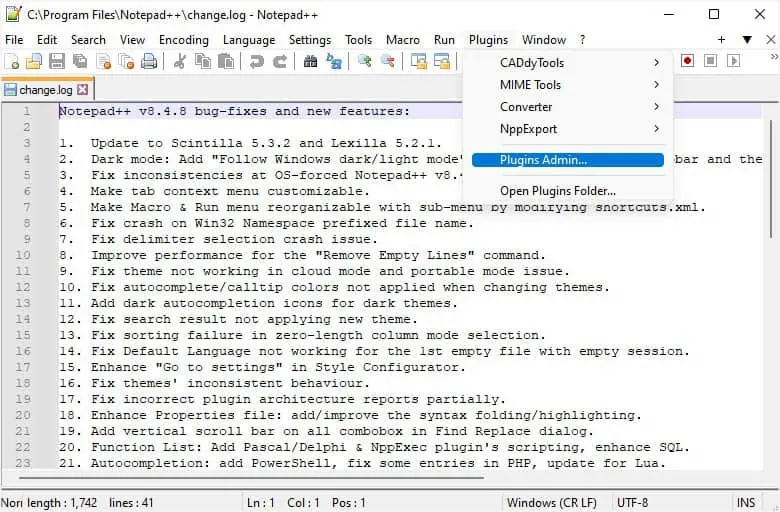 Notepad++ Plugins Not Installing? 5 Proven Ways to Fix It 8 check-for-plugins-admin
