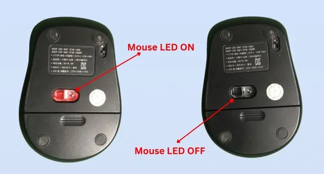 Why is My Mouse Not Working? 20 Ways to Fix It 1 check-mouse-led-on-or-off