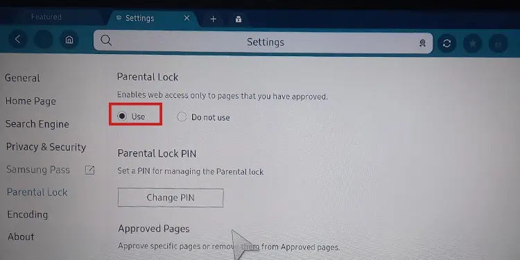 check-parental-lock-option-on-samsung-browser