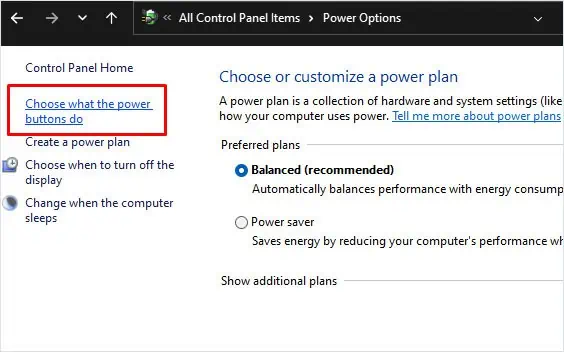 choose-what-power-buttons-do-logitech-mouse-not-working