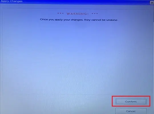 Amber or Orange Light Blinking on Dell Laptop? 16 Ways to Fix It 9 confirm-to-apply-changes