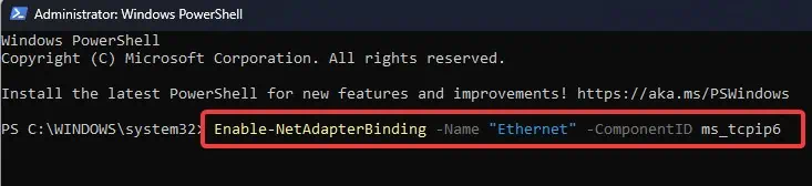 enable-ipv6-using-powershell