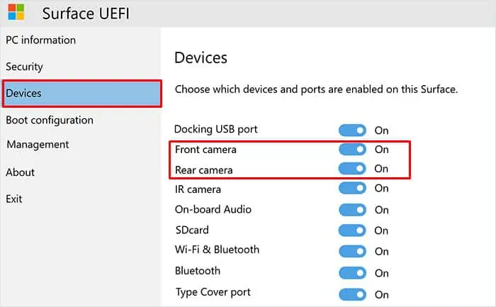 enable-surface-camera-from-uefi