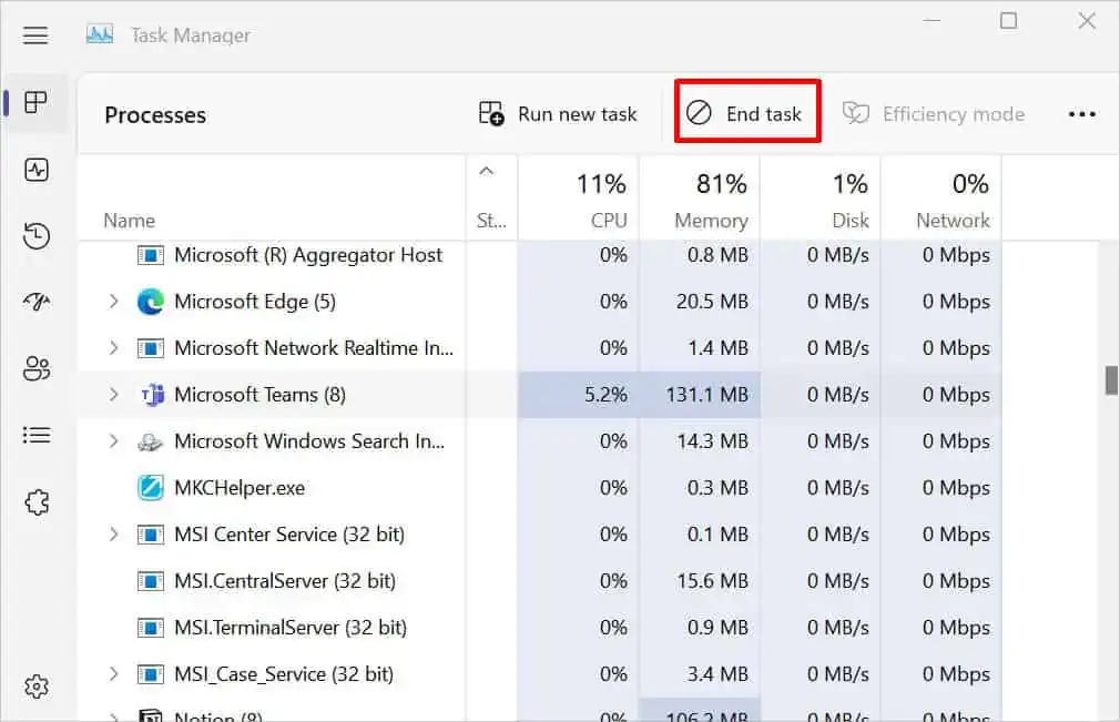Why is My Mouse Not Working? 20 Ways to Fix It 30 end-task-with-high-cpu-and-memory-usage