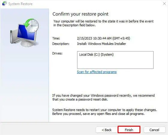 12 Ways to Fix Keyboard Not Working on Dell Laptop 32 finish-to-perform-system-restore