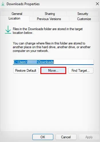 move-downloads-folder
