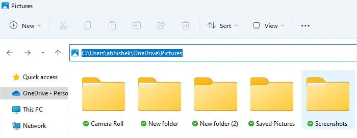 Print Screen Button Not Working? Try These 8 Fixes 3 onedrive-pictures-screenshots