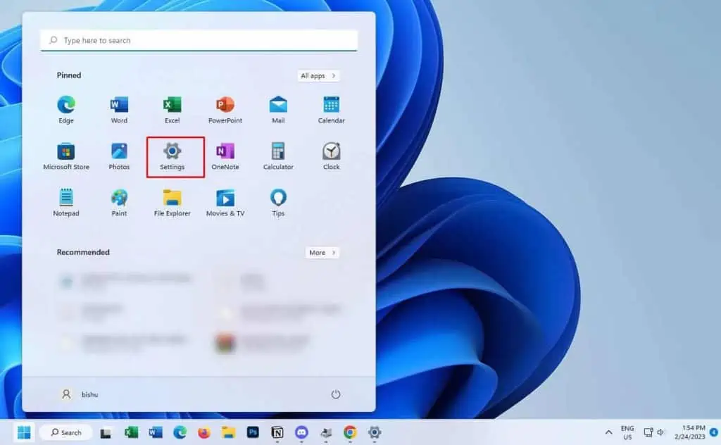 12 Ways to Fix Keyboard Not Working on Dell Laptop 11 open-settings-from-start-menu-1024x632