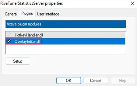 MSI Afterburner Not Working? Try These 7 Fixes 8 plugins-overlayeditor-dll-1
