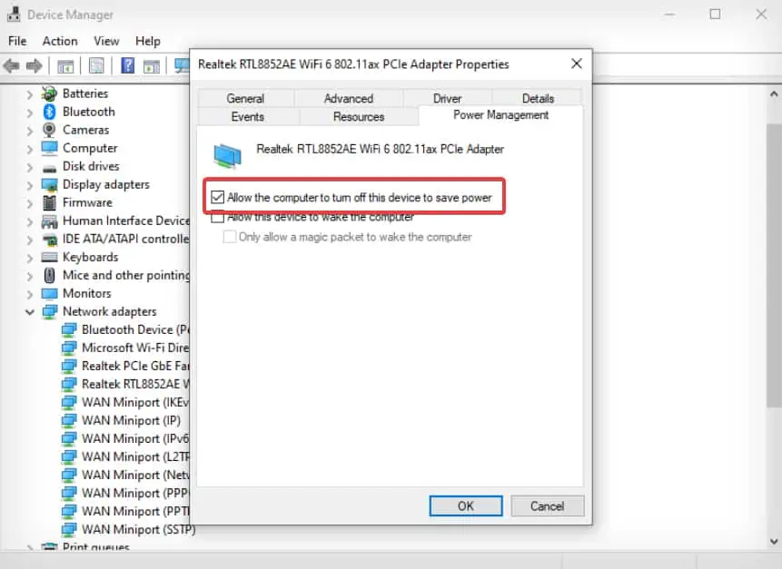Wi-Fi Keeps Disconnecting on Windows 11? 9 Ways to Fix It 12 power-management-settings