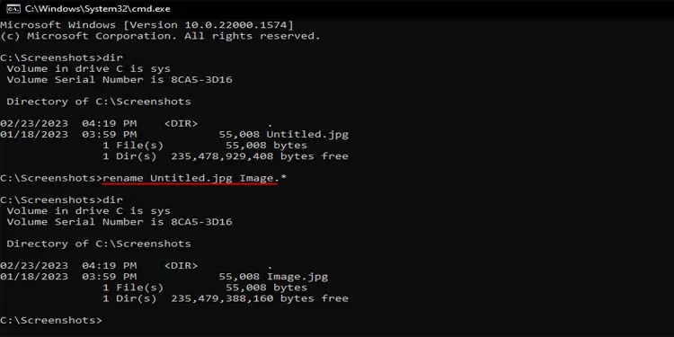 rename-file-extension-without-specifying-extension-in-cmd