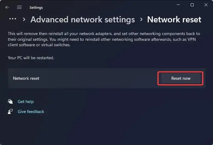 Wi-Fi Keeps Disconnecting on Windows 11? 9 Ways to Fix It 20 reset-now