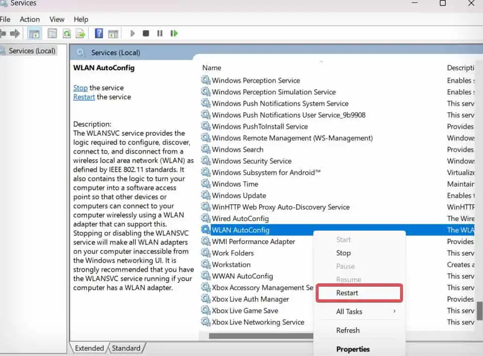 Wi-Fi Keeps Disconnecting on Windows 11? 9 Ways to Fix It 10 restart-network-service