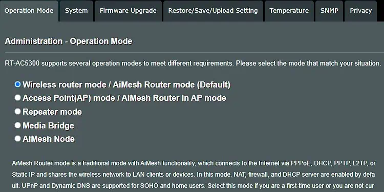 router-administration-operation-mode