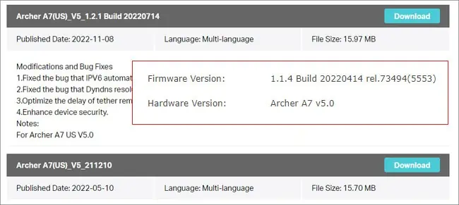 How to Update Router Firmware 6 router-hardware-version