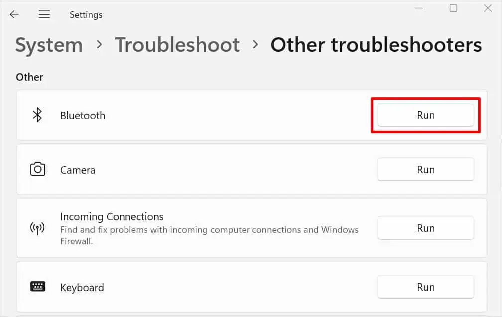 Why is My Mouse Not Working? 20 Ways to Fix It 24 run-bluetooth-troubleshooter-1